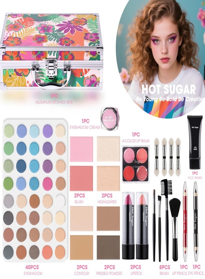 Hot Sugar Makeup Kit for Women Full Kit, Teen Girls Makeup Set Ages 8-16 for Birthday & Christmas (Tropical) - Image 3